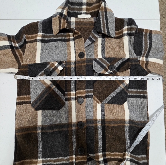 Goodnight Macaroon Isabelle Plaid Flannel Shirt Women’s Small - Picture 3 of 8